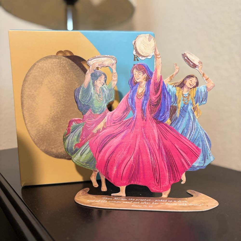 Colorful Dancing Women Metal Art Display